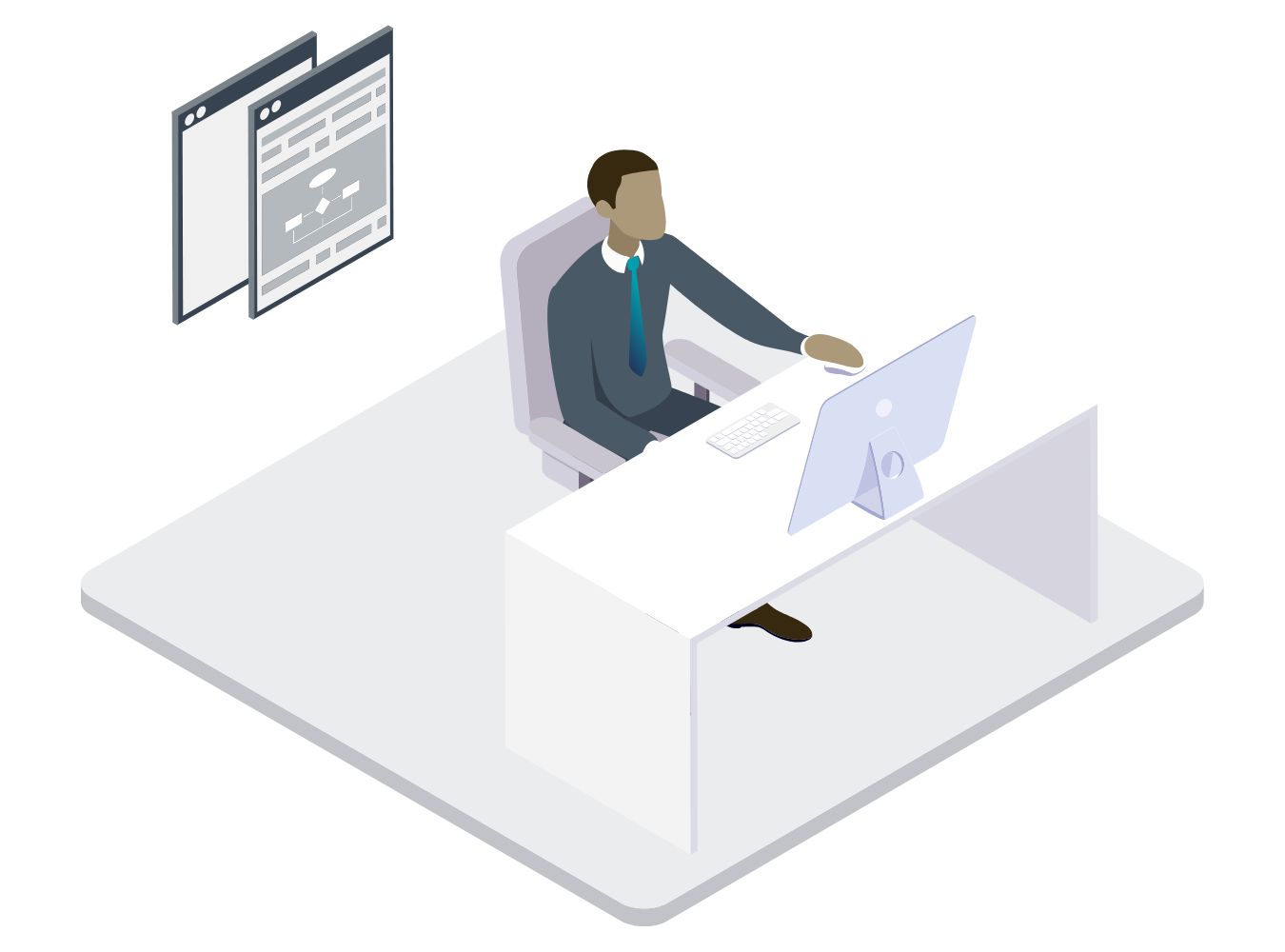 Icon zu End-to-End Prozessen im Finanzwesen