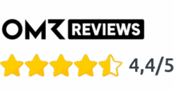 Grafik zeigt das 5-Star-Rating bei OMR Reviews