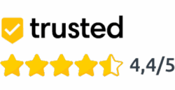 Grafik zeigt das 5-Star-Rating bei trusted