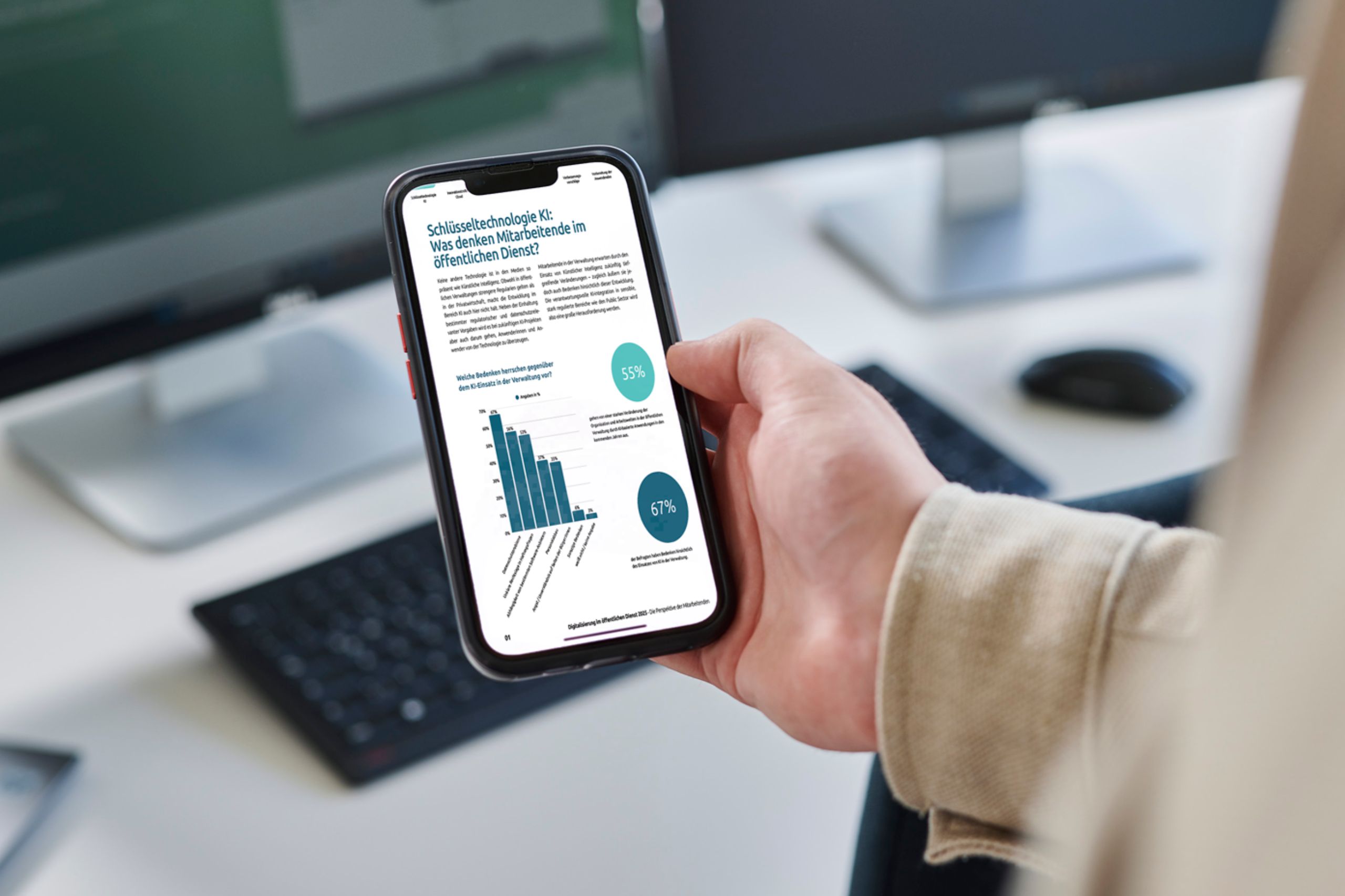 Mockup Studie Digitalisierung im öffentlichen Dienst