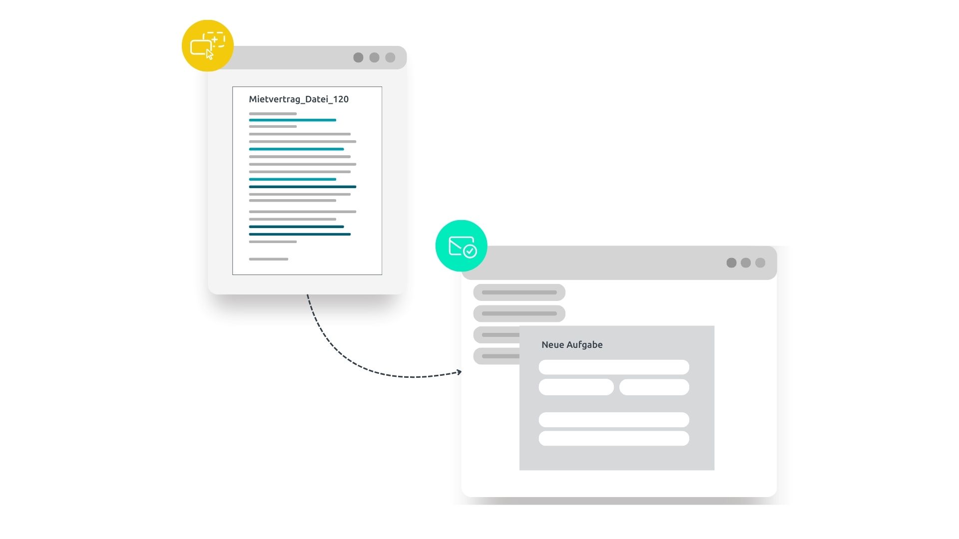 Aufgabenmanagement-Vertragsmanagement-Prozessgrafik